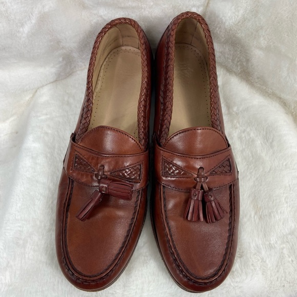 Allen Edmonds Other - ALLEN EDMONDS "MANSFIELD" Medium Brown braided Tassel Leather Loafers SIZE 11B